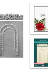 Spellbinders 3D Emboss and Cut Folder - Though The Arbor Garden Collection - Arbor and Ivy