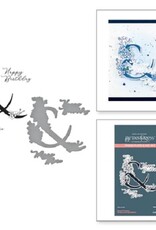 Spellbinders Everyday Occasion Floral Alphabet Collection - Floral & and Sentiment - Press Plates