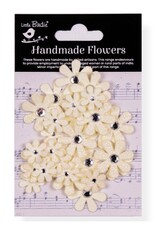 Little Birdie Sparkle Florets Paper Flowers - Ivory Pearl