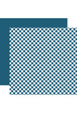 Echo Park Checkerboard:  Cobalt 12x12 Patterned Paper