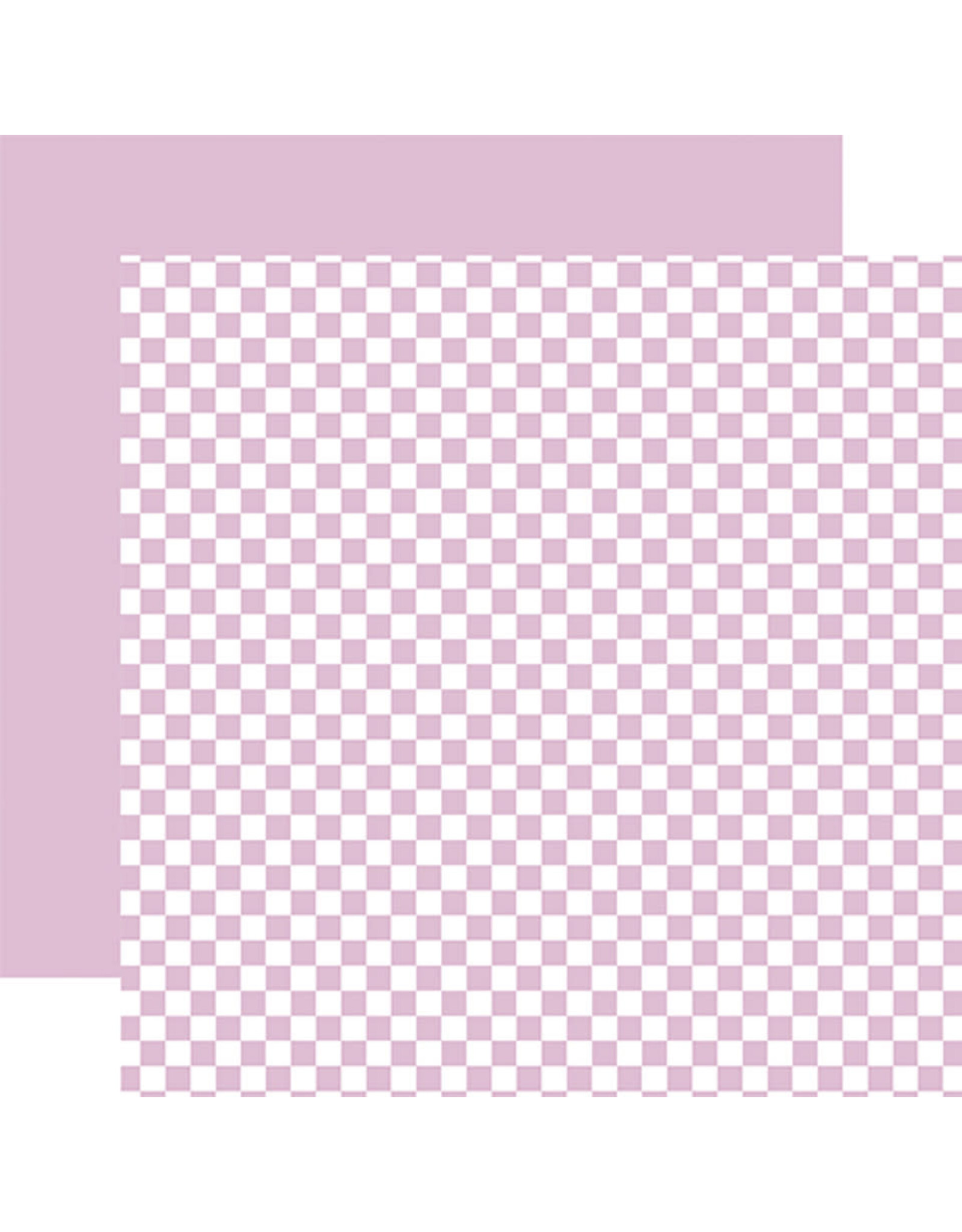 Echo Park Checkerboard:  Lavender 12x12 Patterned Paper