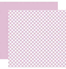 Echo Park Checkerboard:  Lavender 12x12 Patterned Paper