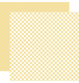 Echo Park Checkerboard:  Yellow 12x12 Patterned Paper