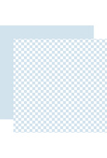Echo Park Checkerboard: Baby Blue 12x12 Patterned Paper