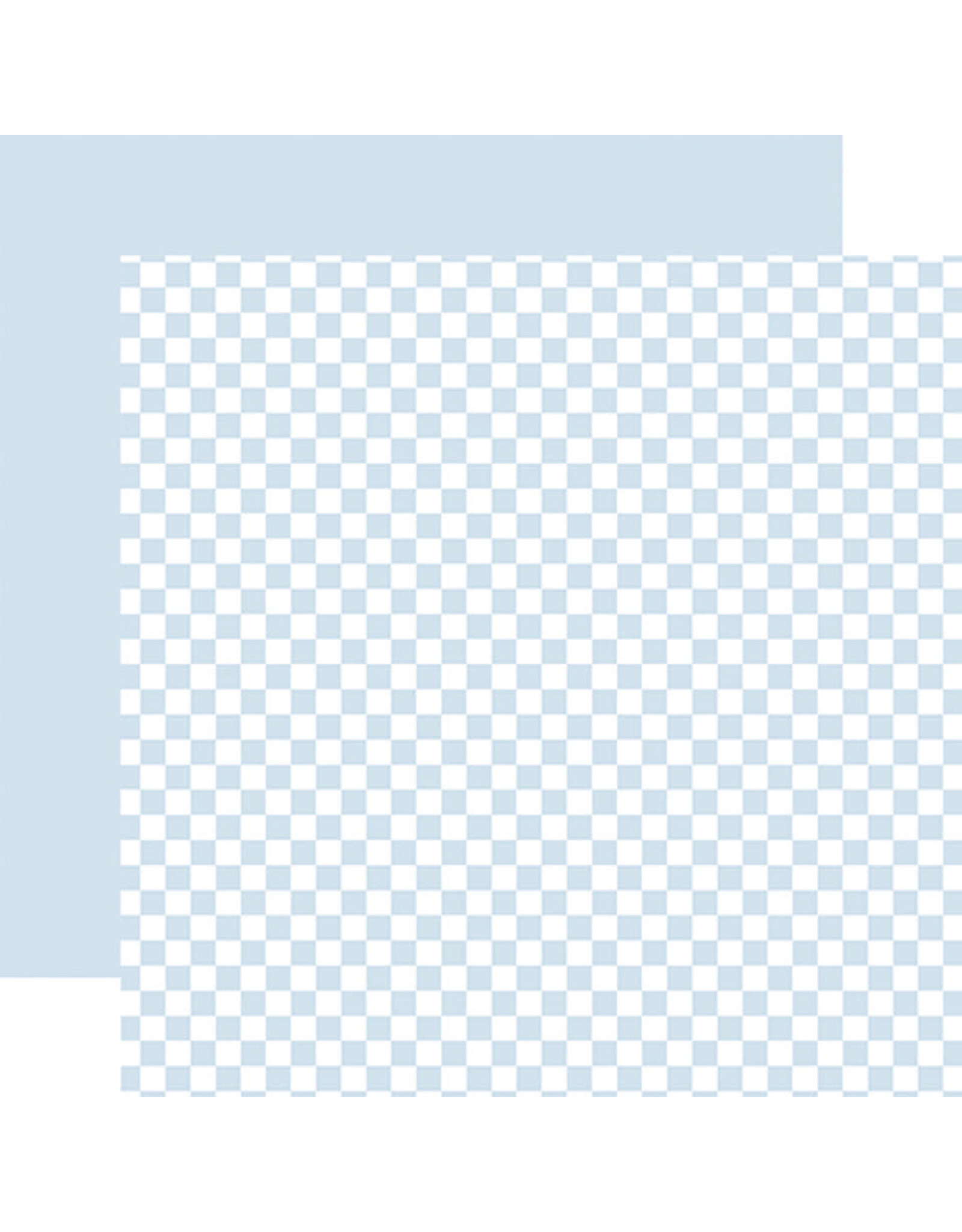 Echo Park Checkerboard: Baby Blue 12x12 Patterned Paper