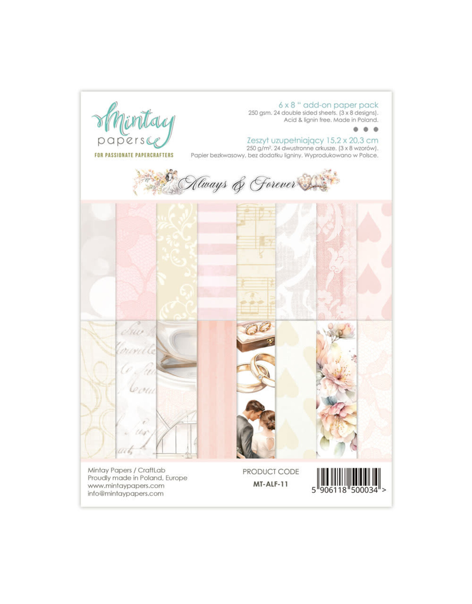 Mintay Papers Always & Forever - 6 x 8 Add-On Paper Pad