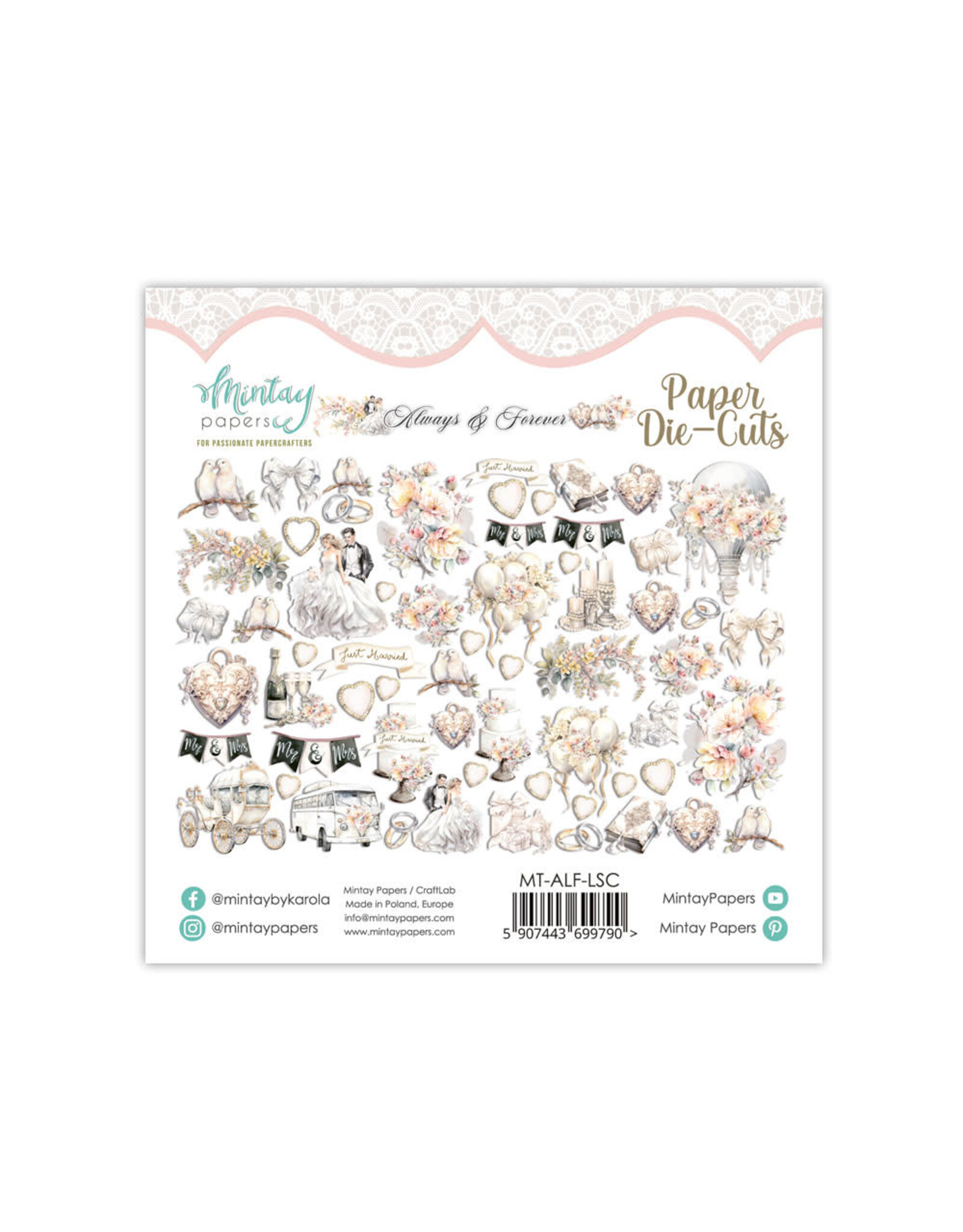 Mintay Papers Always & Forever - Paper Die-Cuts -  60 pcs