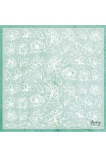 Mintay Papers 12 x 12 Decorative Vellum - Flowers 1