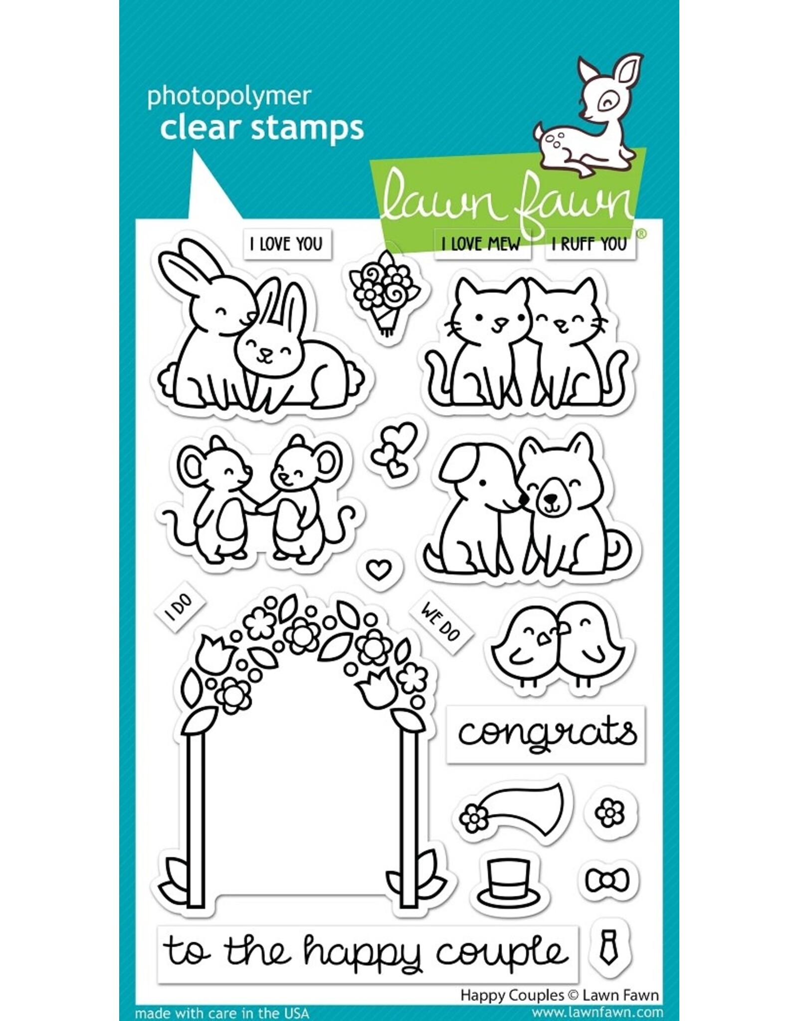 Lawn Fawn happy couples Stamp