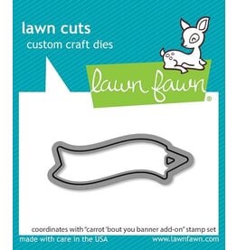 Lawn Fawn Carrot'Bout You Banner Add-On - Lawn Cut