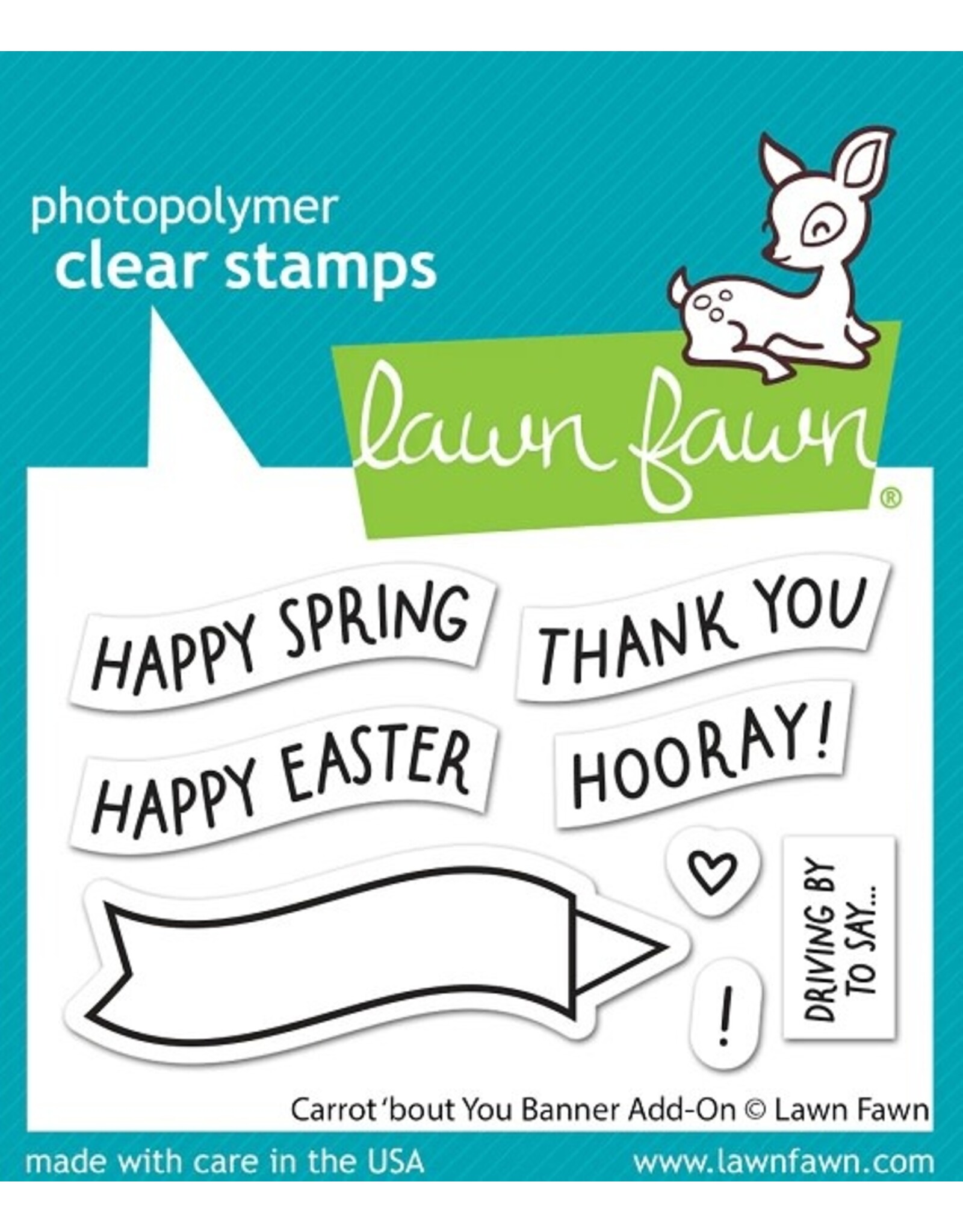 Lawn Fawn carrot 'bout you banner add-on