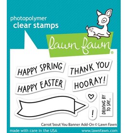 Lawn Fawn Carrot'Bout You Banner Add-On - Stamp