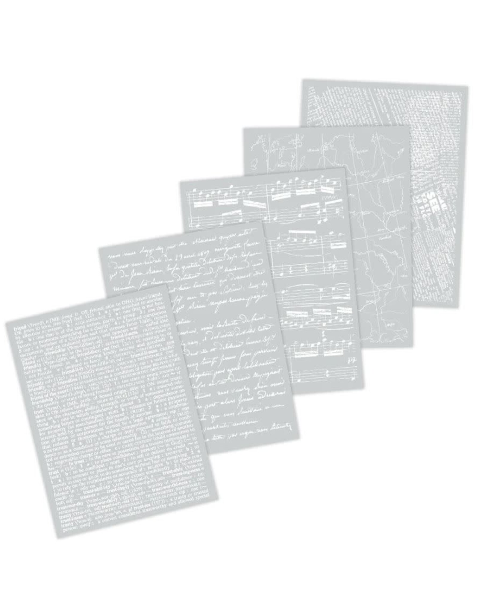 Hero Arts Collage Backgrounds Hero Transfers Part 2 - White