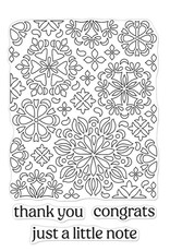 Hero Arts Mandala Flower Pattern Stamp