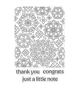 Hero Arts Mandala Flower Pattern - Stamps