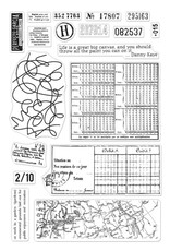 Hero Arts Vintage Map and Ledger Stamp