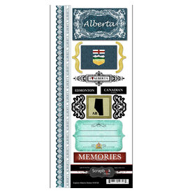 Scrapbook Customs/Stamping Station Alberta explore sticker
