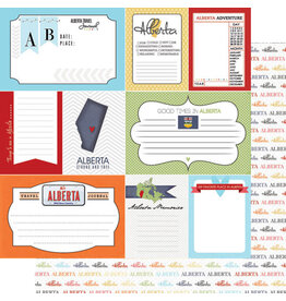 Scrapbook Customs/Stamping Station Alberta travel journal paper
