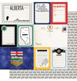 Scrapbook Customs/Stamping Station Alberta vintage journal paper