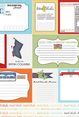 Scrapbook Customs/Stamping Station British Columbia Travel Journal - 12x12 Pattern Paper