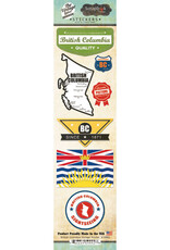 Scrapbook Customs/Stamping Station British Columbia Vintage - Cardstock Stickers