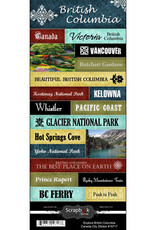 Scrapbook Customs/Stamping Station British Columbia Explore - 6x12 Cardstock Stickers