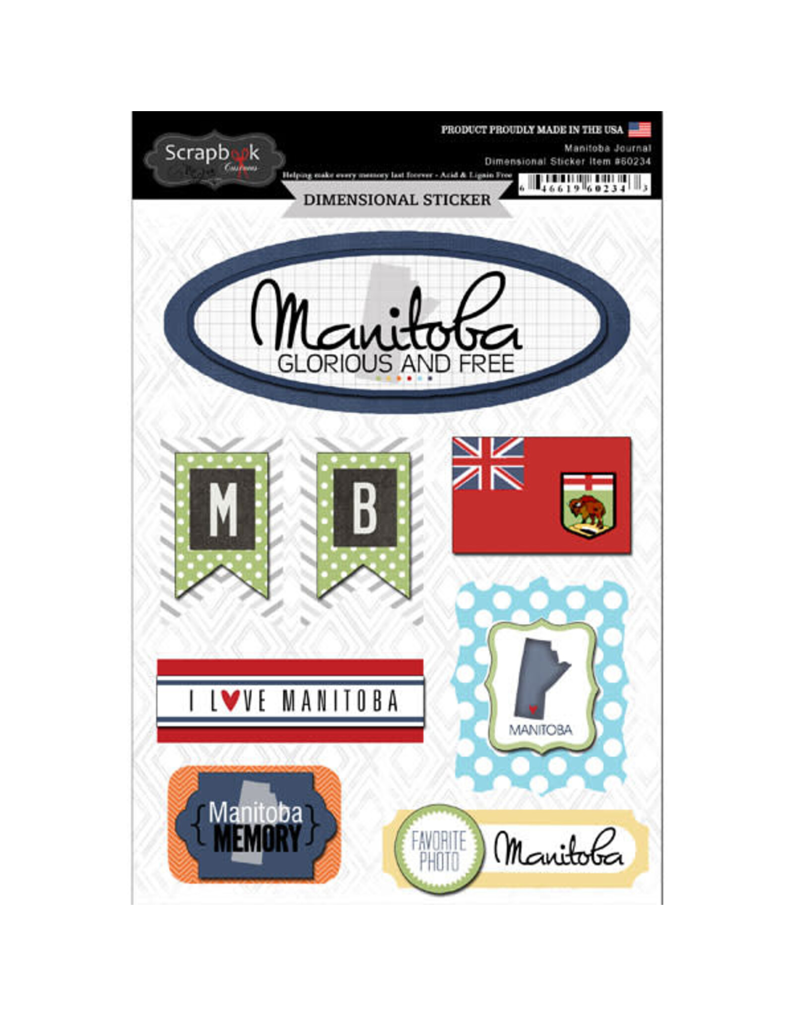 Scrapbook Customs Manitoba 3D stickers