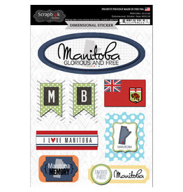 Scrapbook Customs/Stamping Station Manitoba 3D stickers