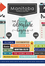 Scrapbook Customs/Stamping Station Manitoba sticker sheet 12x12