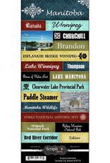 Scrapbook Customs/Stamping Station Manitoba explore cities stickers