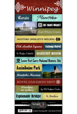 Scrapbook Customs/Stamping Station Winnipeg Cities - Cardstock Stickers