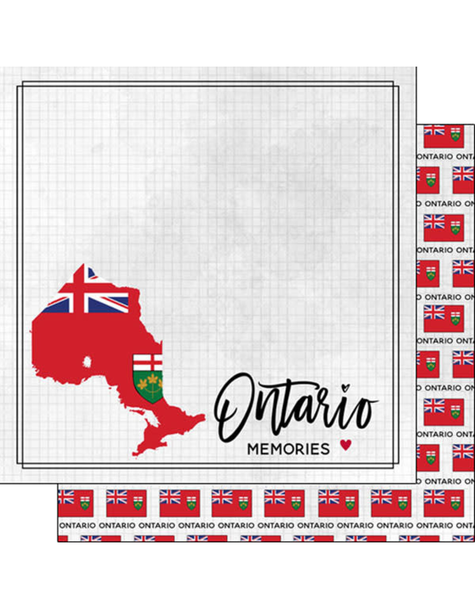 Scrapbook Customs Ontario adventure flag paper