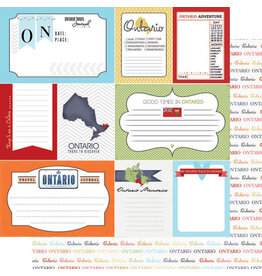 Scrapbook Customs/Stamping Station Ontario travel journal paper
