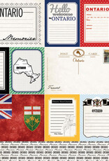 Scrapbook Customs/Stamping Station Ontario vintage journal paper