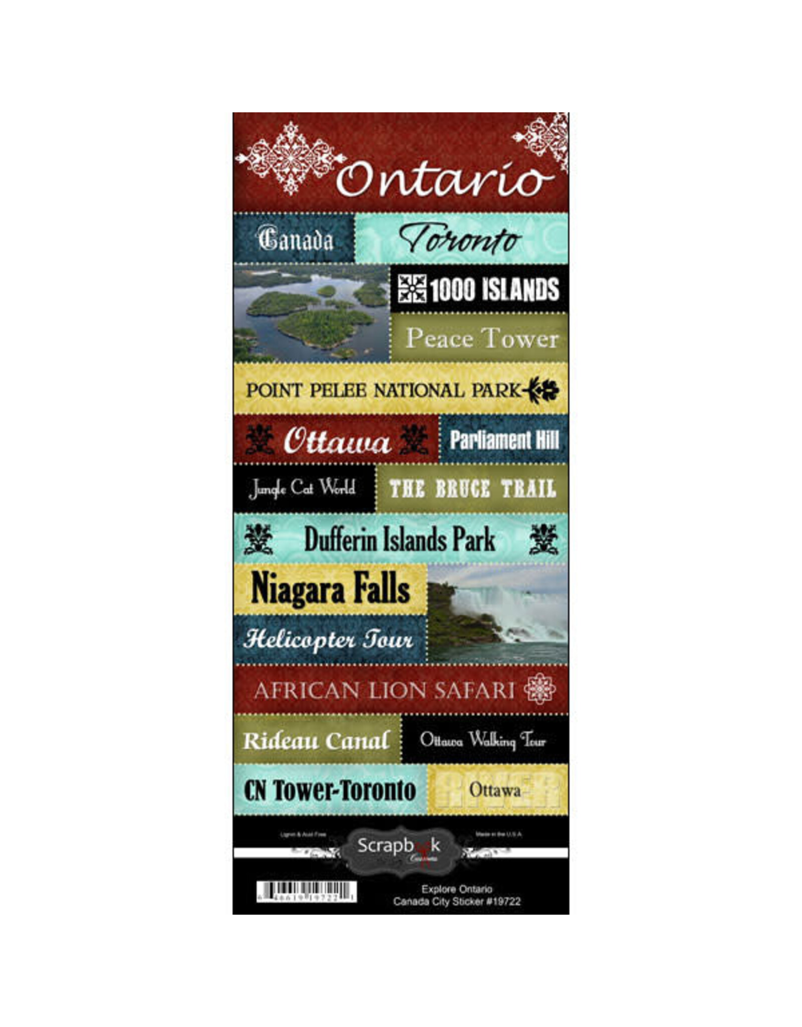 Scrapbook Customs Ontario explore city stickers