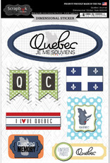 Scrapbook Customs/Stamping Station Quebec 3d stickers
