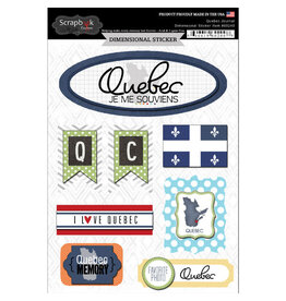 Scrapbook Customs/Stamping Station Quebec 3d stickers