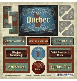 Stamping Station Quebec distress stickers