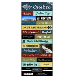 Scrapbook Customs/Stamping Station Quebec explore city stickers