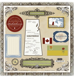 Scrapbook Customs/Stamping Station Saskatchewan - 12x12 Chipboard
