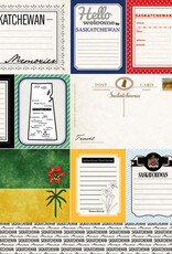 Scrapbook Customs/Stamping Station Saskatchewan Vintage Journal - 12x12 Pattern Paper