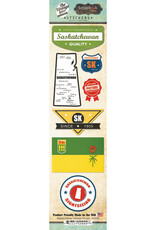 Scrapbook Customs/Stamping Station Saskatchewan Vintage - Cardstock Stickers