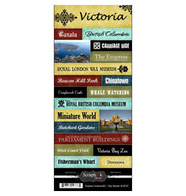 Scrapbook Customs/Stamping Station Victoria explore sticker sheet