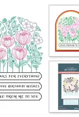 Spellbinders BetterPress Place & Press Registration Collection - Blooming Garden Press Plates
