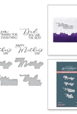 Spellbinders Mirrored Arch Collection - Mother's & Father's Day Sentiments Press Plate