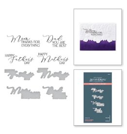 Spellbinders Mirrored Arch Collection - Mother's & Father's Day Sentiments Press Plate