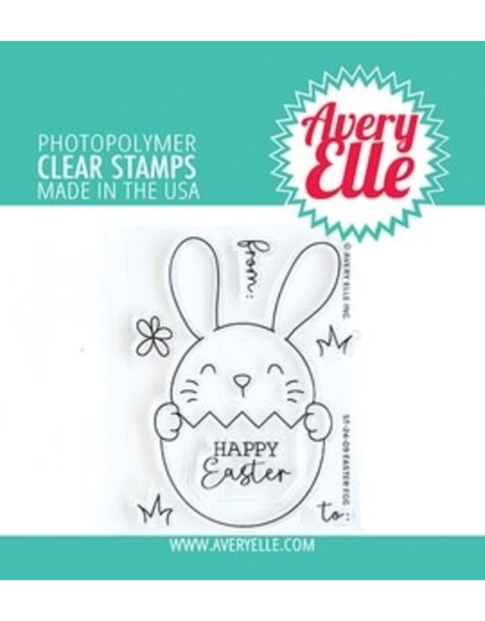Avery Elle Easter Egg Clear Stamps