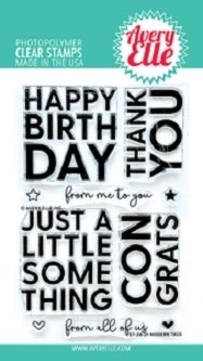 Avery Elle Modern Tags Clear Stamps