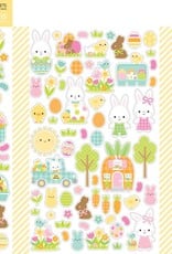 Doodlebug Design Bunny Hop - Mini Icon Stickers