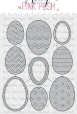 Pretty Pink Posh Stitched Eggs Dies